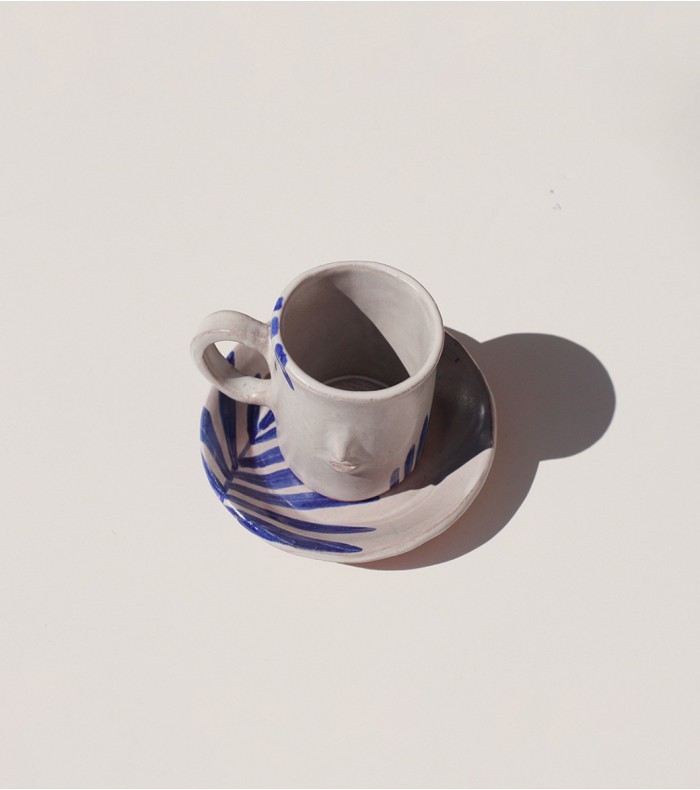 Ceramic mugs drink tea
